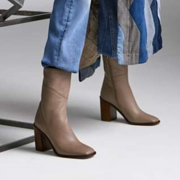 Franco Sarto Stevie (WIDE CALF) In Brown Leather - Picture 8 of 11